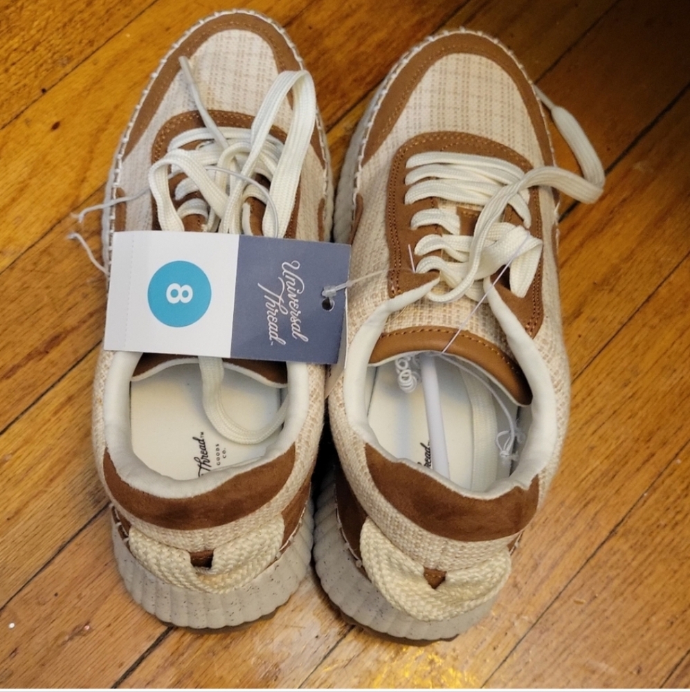 Universal Threads Perephone Tan Sneakers Size 8 - Picture 2 of 12